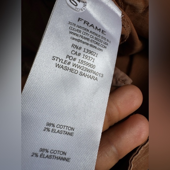 Frame Brown Utility Cropped Pants - Picture 12 of 13